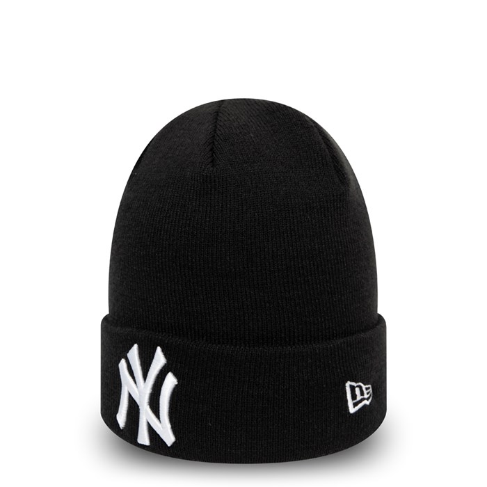 New York Yankees Essential Cuff Pipohattu Mustat - New Era Lippikset Halpa hinta FI-620947